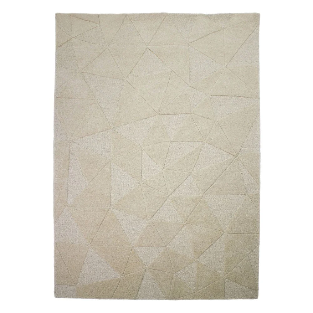 Béžový ručně tkaný vlněný koberec 120x170 cm Shard – Flair Rugs v:1906336