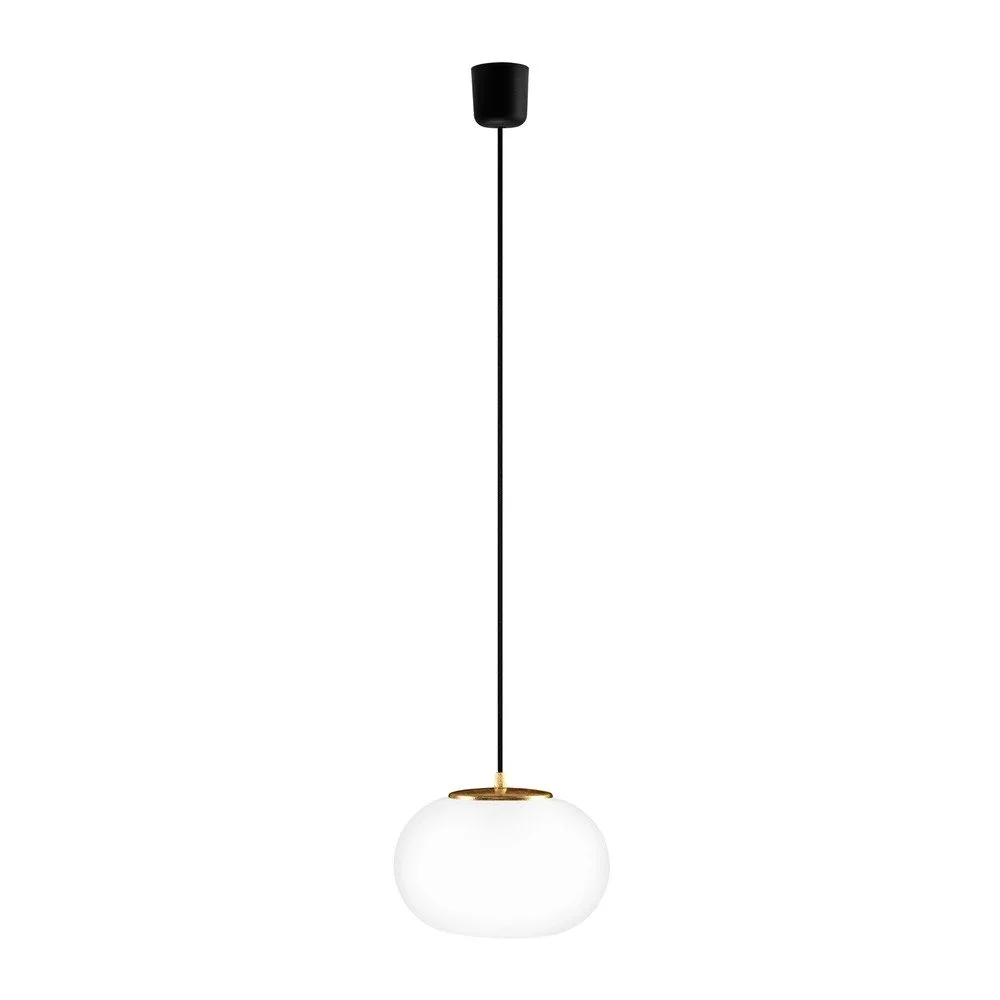 Stropní svítidlo z opálového skla se zlatou objímkou Sotto Luce Dosei, ⌀ 25 cm v:720286