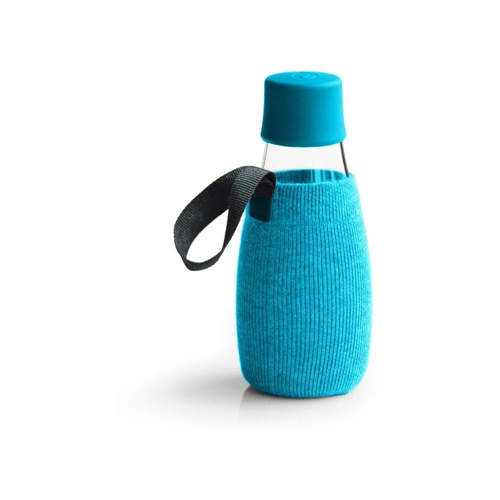 Světlemodrý obal na skleněnou lahev ReTap, 300 ml v:718800