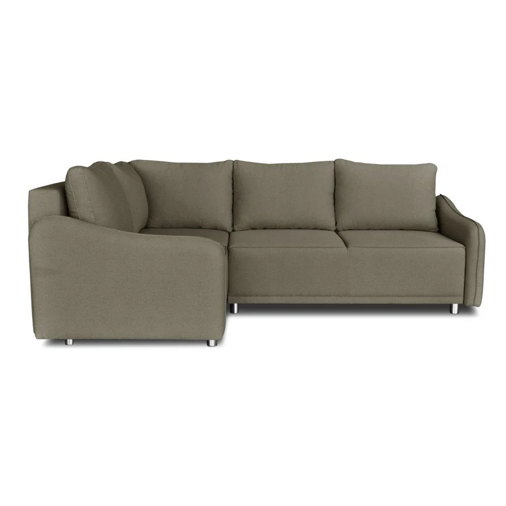 Šedohnědá rohová rozkládací pohovka Windsor & Co. Sofas Delta, levý roh v:762708