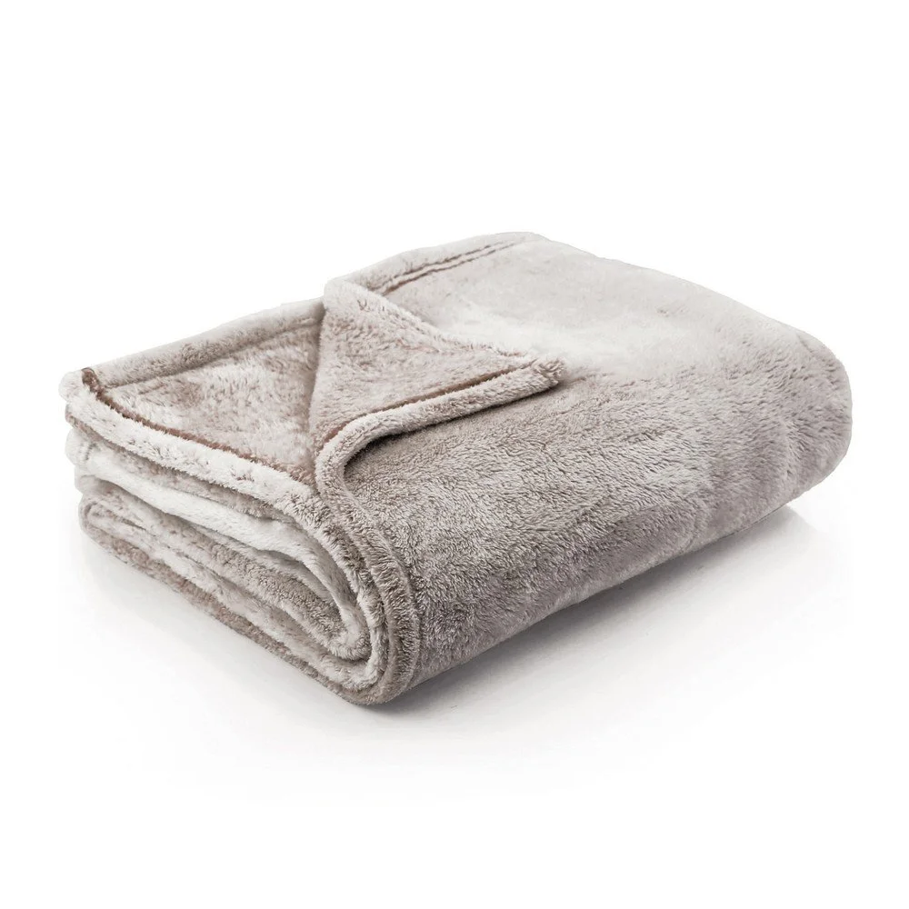 Světle hnědá deka z mikrovlákna DecoKing Fluff Brown, 170 x 210 cm v:1261144