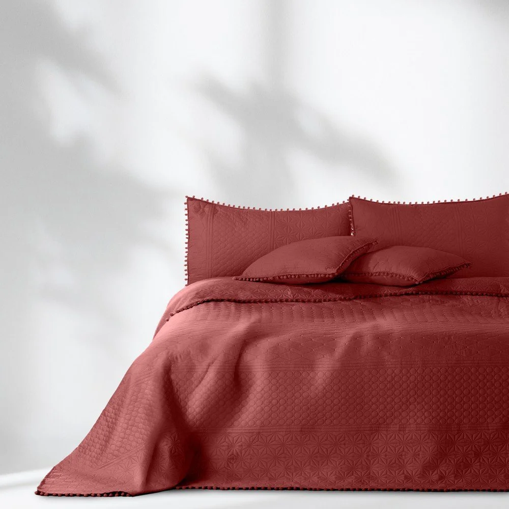 Červený přehoz 170x210 cm Meadore – AmeliaHome v:1440681