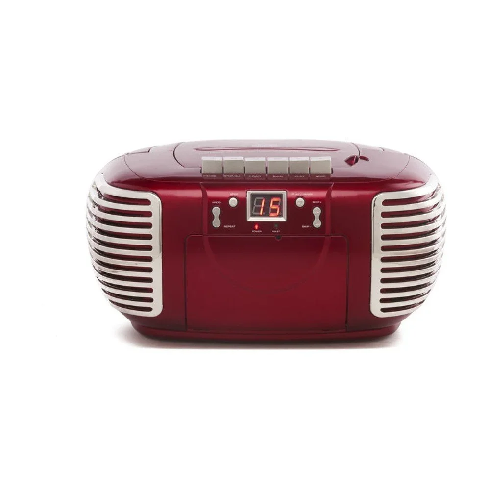 Červený kazeťák GPO PCD 299 Metallic Red v:1203946