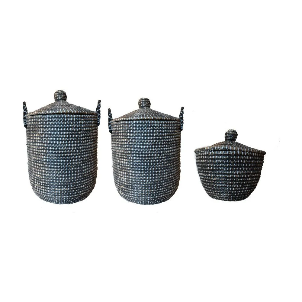 Sada 3 úložných košíků Dassie Artisan Charcoal v:837582