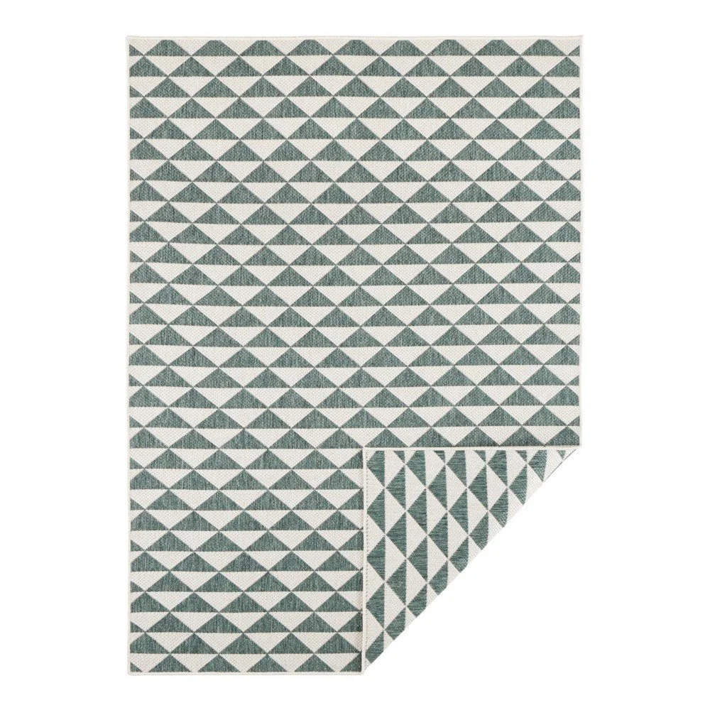 Zeleno-krémový oboustranný koberec vhodný i na ven Bougari Tahiti, 200 x 290 cm v:1228374