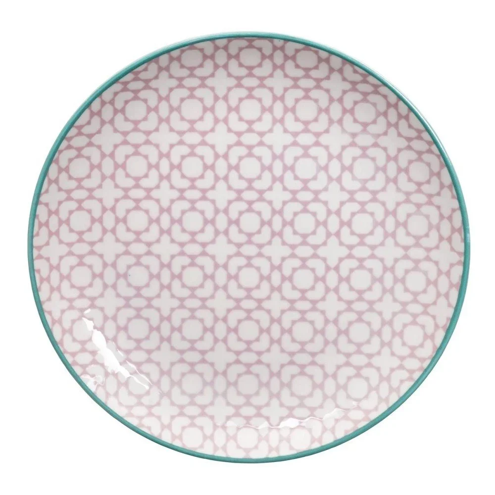 Růžový talíř Tokyo Design Studio Geo Eclectic, 20 cm v:748354