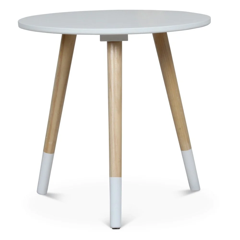 Bílý příruční stolek Opjet Paris Vick, ⌀ 40 cm v:703666