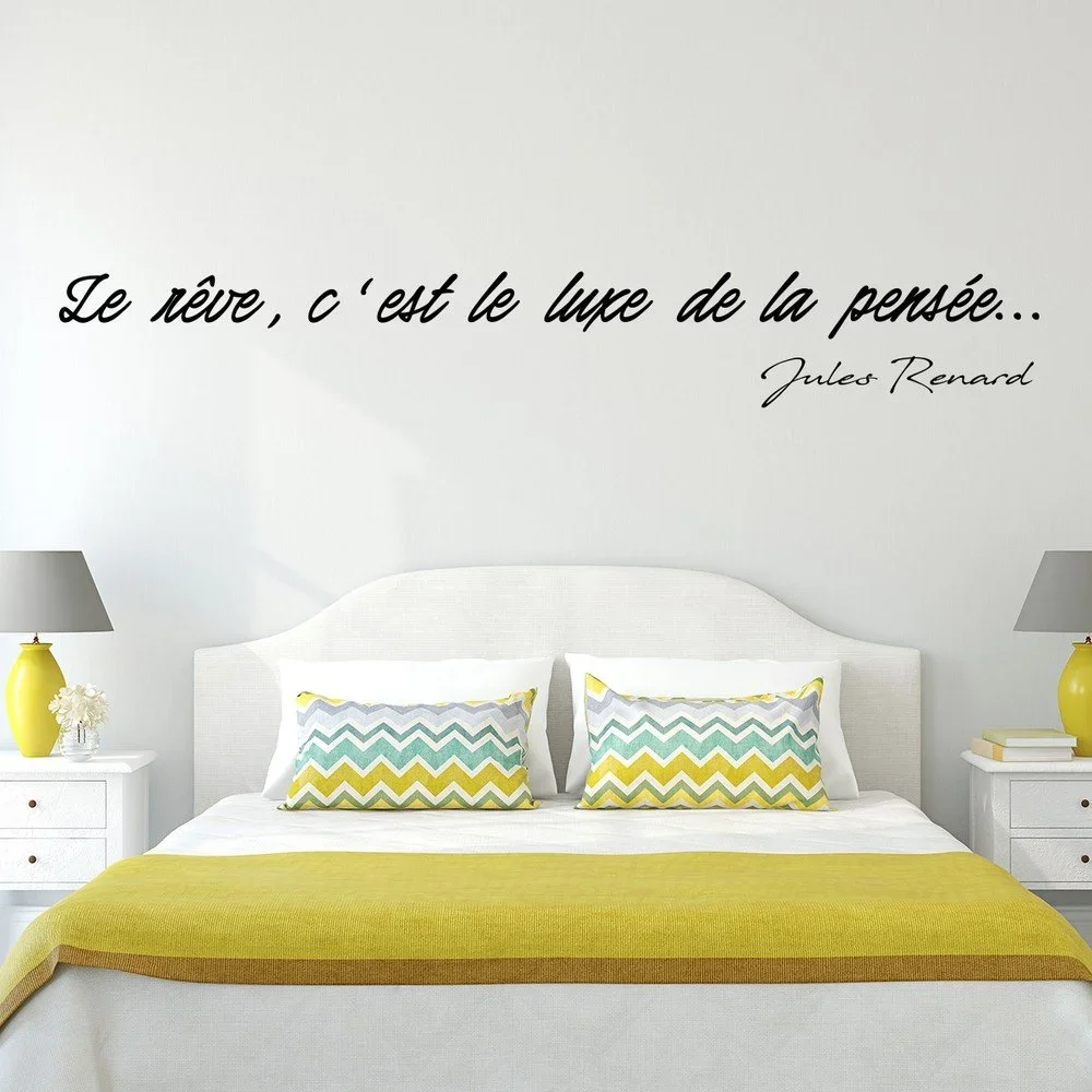 Černá samolepka Ambiance Quote Jules Renard v:984310