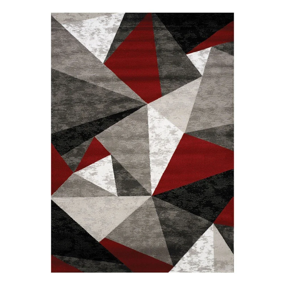 Šedo-červený koberec Webtappeti Manhattan Lexington, 120 x 170 cm v:1321808