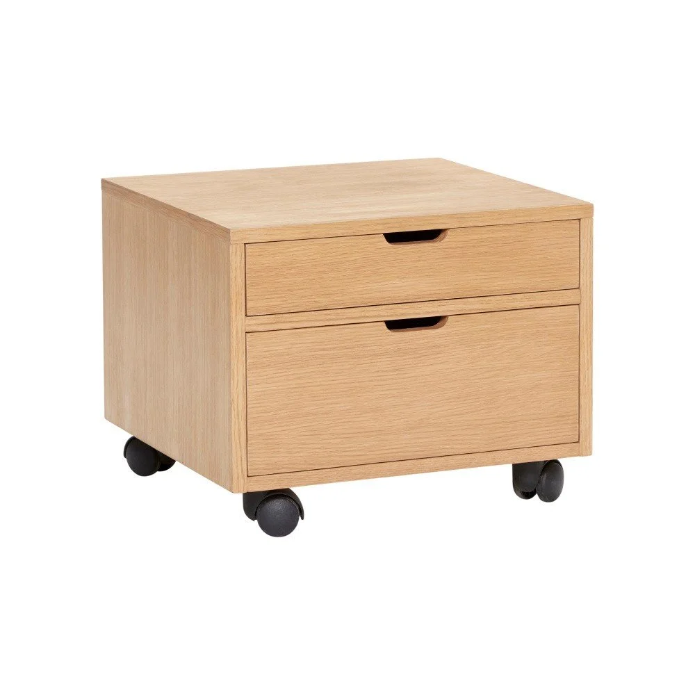 Pojízdný úložný box na kolečkách Hübsch Oak Wooden Box v:1260030