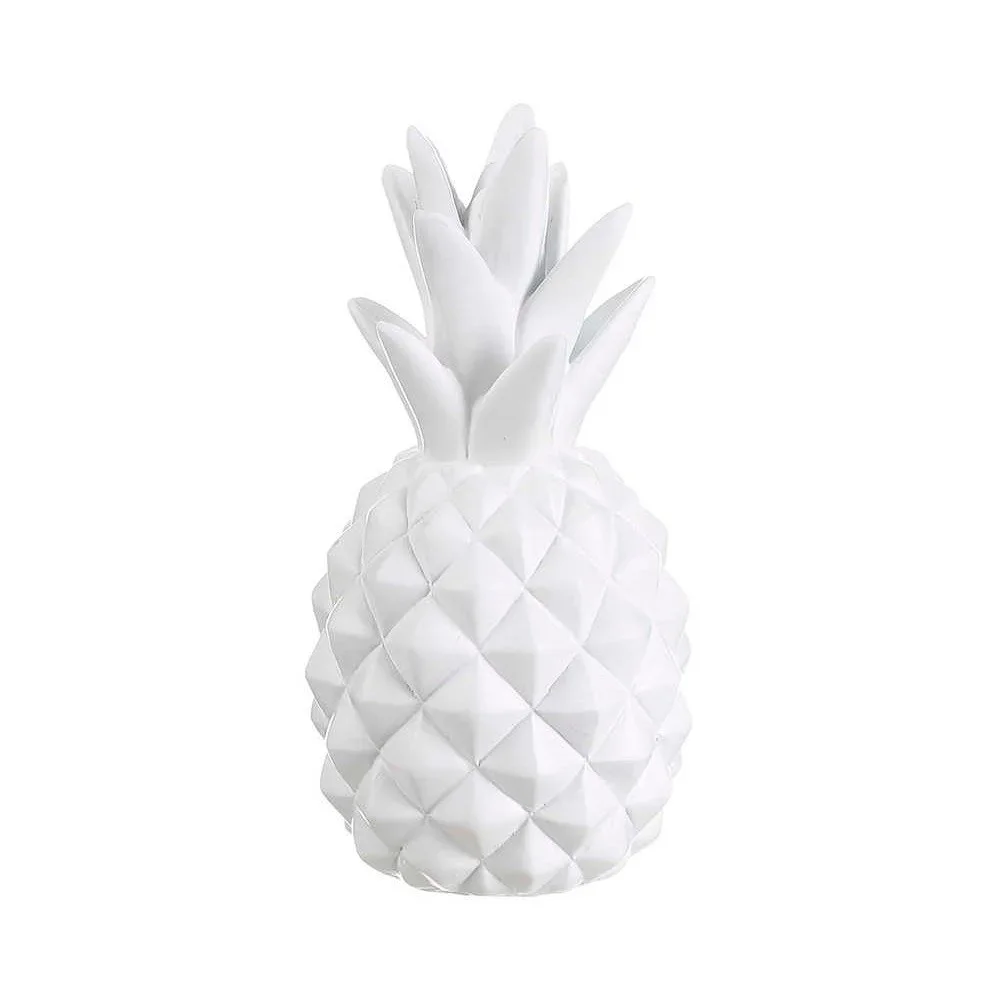Bílá dekorace ve tvaru ananasu Tropicho, výška 18 cm v:1061406