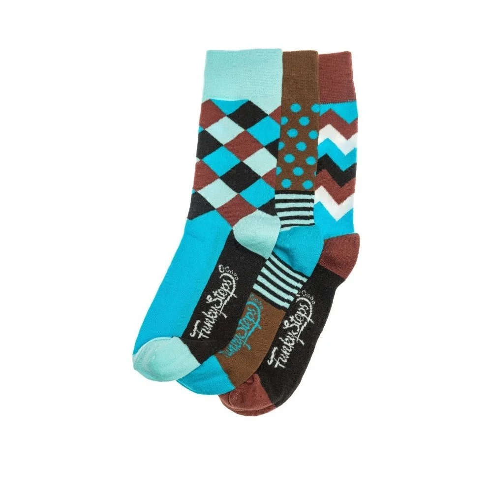 Sada 3 párů unisex ponožek Funky Steps Maiki, velikost 39/45 v:693886