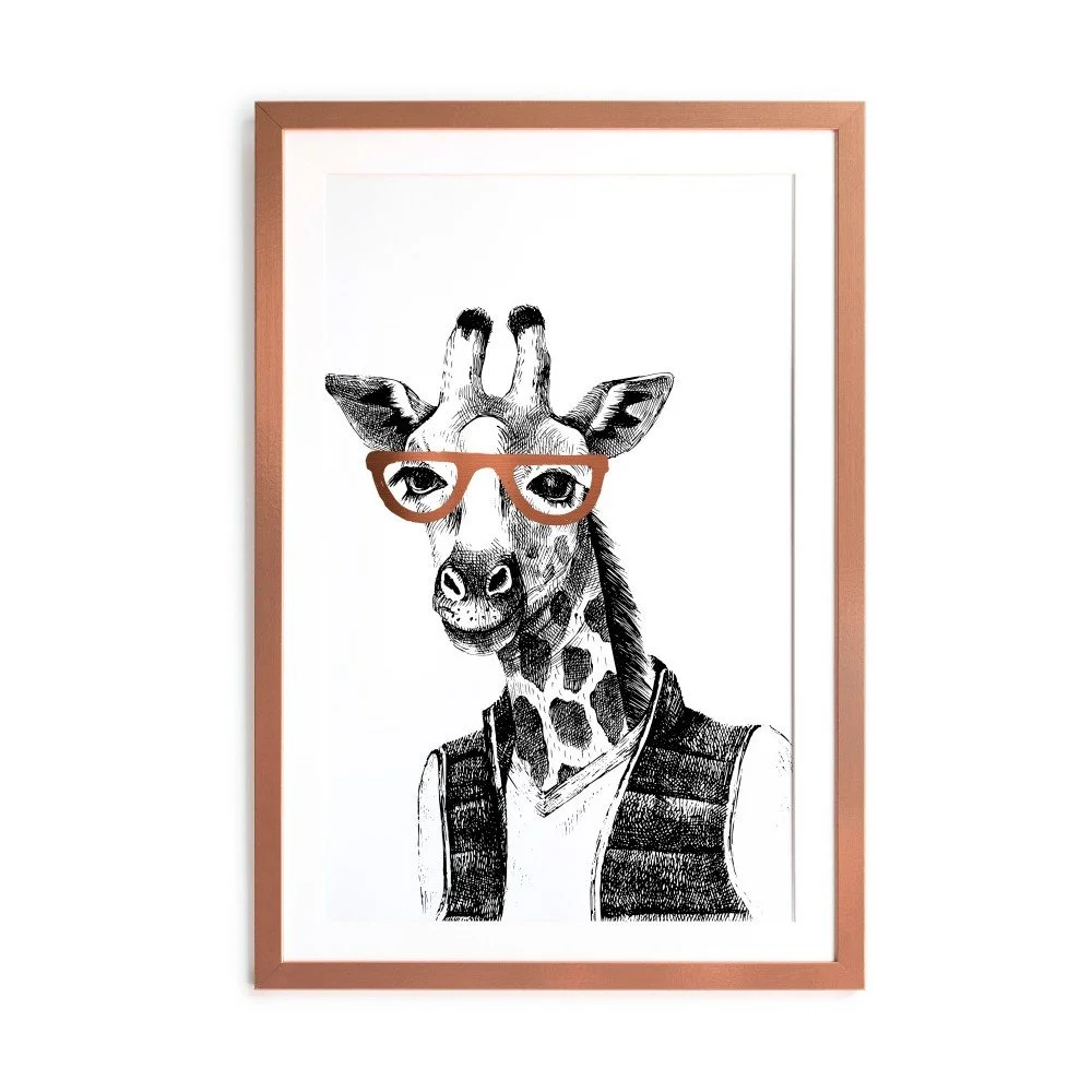 Zarámovaný plakát Really Nice Things Giraffe, 40 x 60 cm v:852718