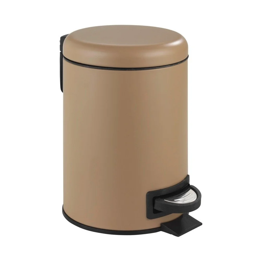 Hnědý pedálový odpadkový koš Wenko Leman, 3 l v:1310108