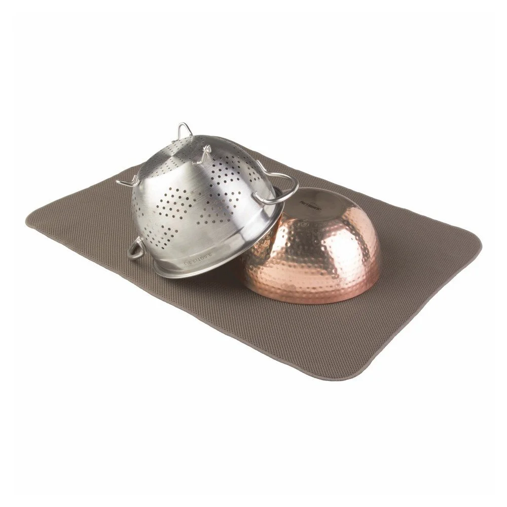 Odkapávací podložka InterDesign iDry Kitchen Brown, 61 x 46 cm v:742260