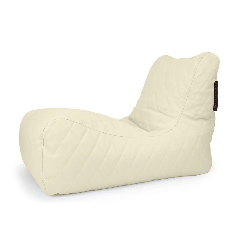 Krémový prošívaný sedací vak vhodný i do exteriéru Pusku pusku Lounge v:994732