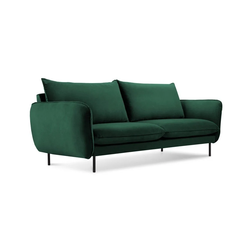 Zelená sametová pohovka Cosmopolitan Design Vienna, 160 cm v:1300358