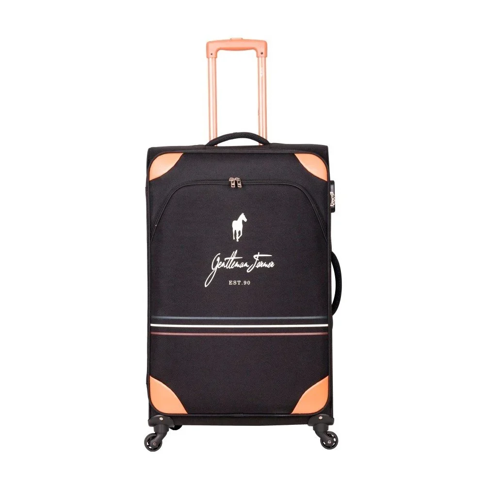 Černý cestovní kufr na kolečkách GENTLEMAN FARMER Gettio Valise Grand, 93 l v:1267924