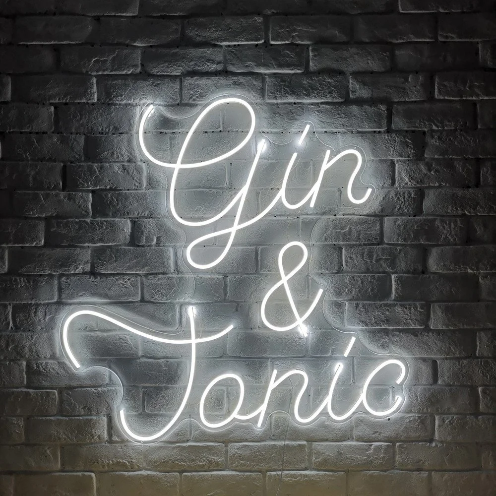 Bílá nástěnná svíticí dekorace Candy Shock Gin and Tonic, 80 x 79 cm v:1383731 Bílá nástěnná svíticí dekorace Candy Shock Gin and Tonic, 80 x 79 cm v:1383731