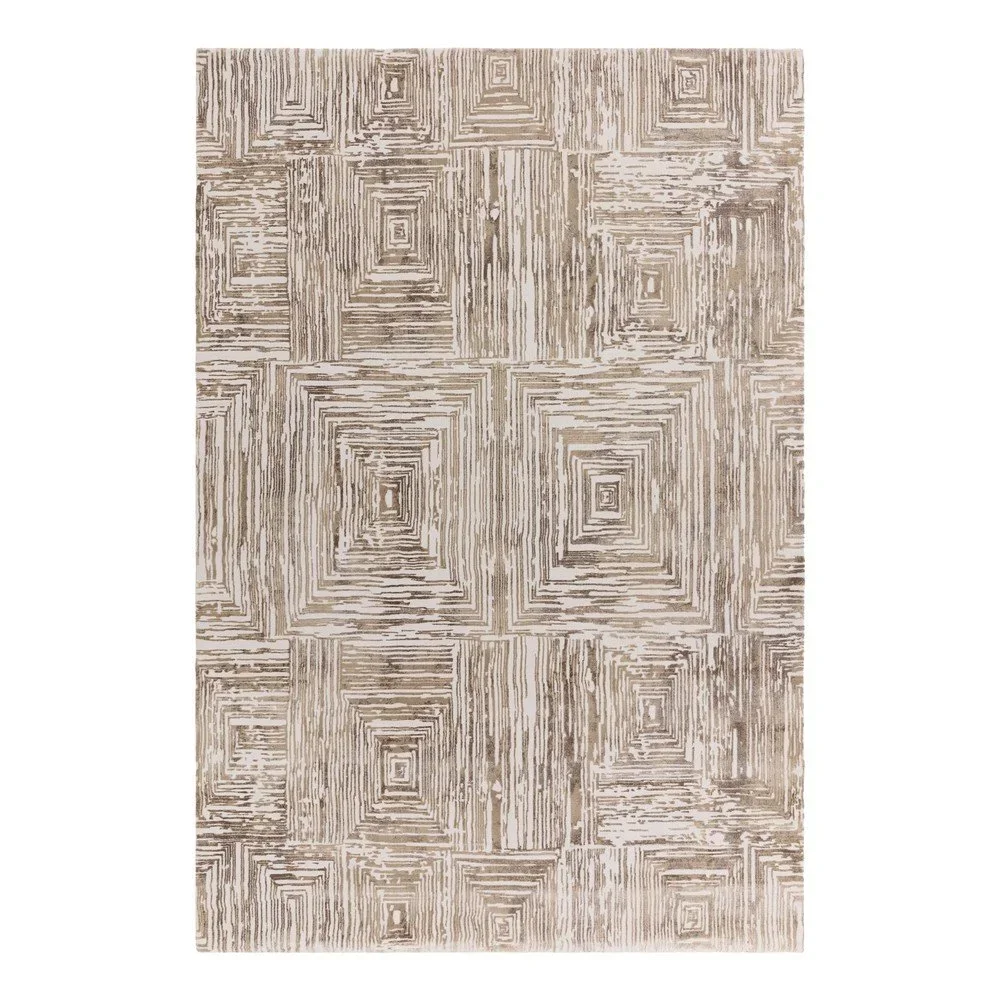 Béžový koberec 80x150 cm Kuza Lines Beige – Asiatic Carpets v:1739738