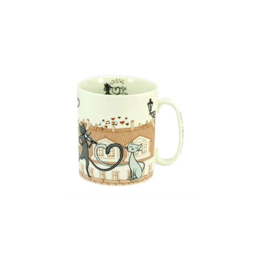 Porcelánový hrnek HOME ELEMENTS Les Chats, 750 ml v:1289246