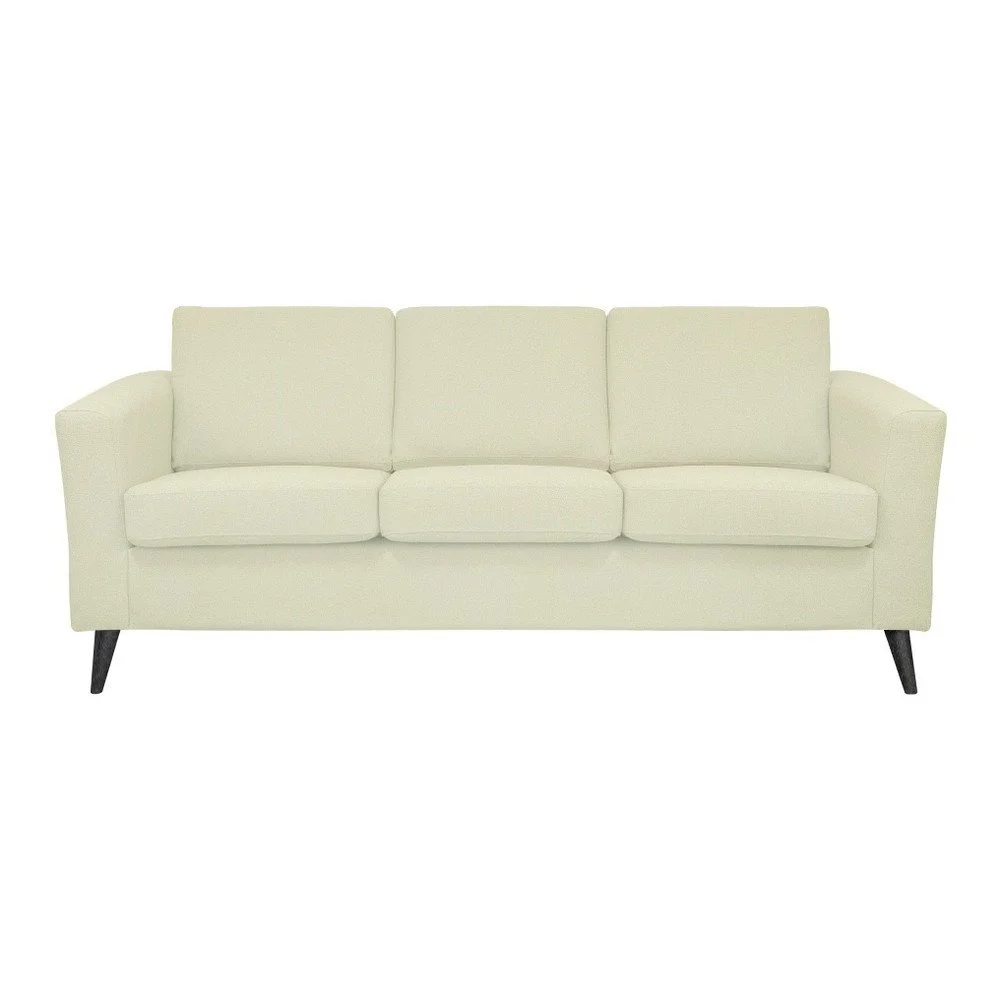 Béžová trojmístná pohovka s černými nohami Helga Interiors Alex v:869386