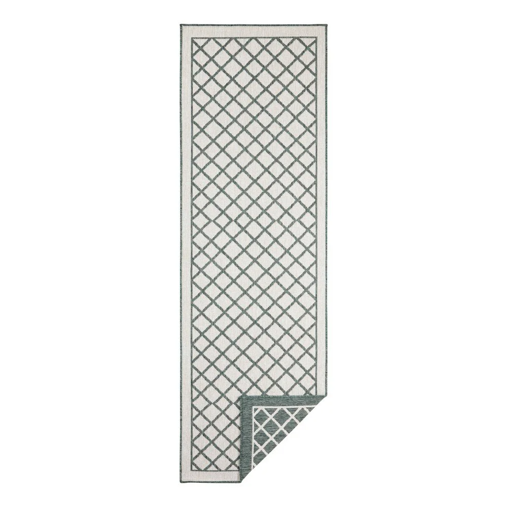 Zeleno-krémový venkovní koberec NORTHRUGS Sydney, 80 x 250 cm v:1149610