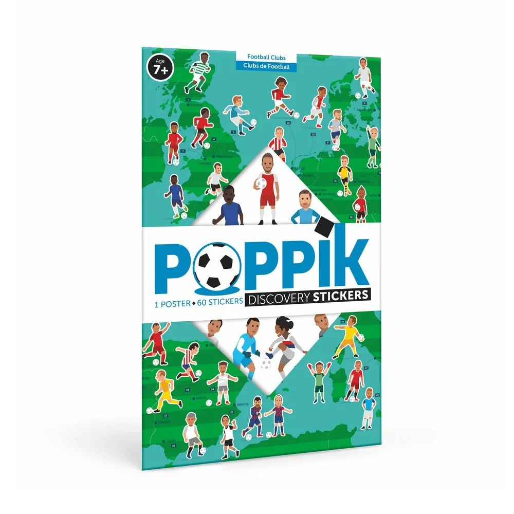 Vzdělávací samolepkový plakát Poppik Fotbal v:1380815