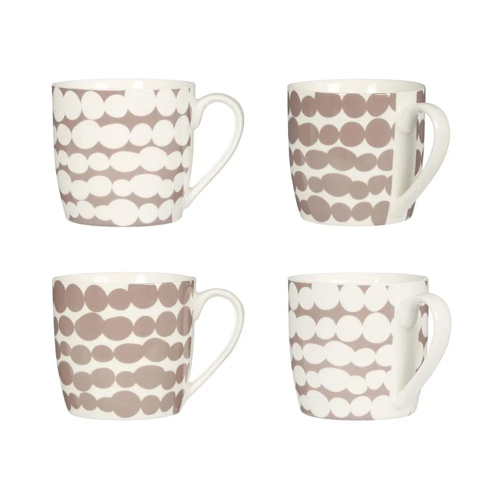Sada 4 krémových hrnků Premier Housewares Dots, 380 ml v:835986