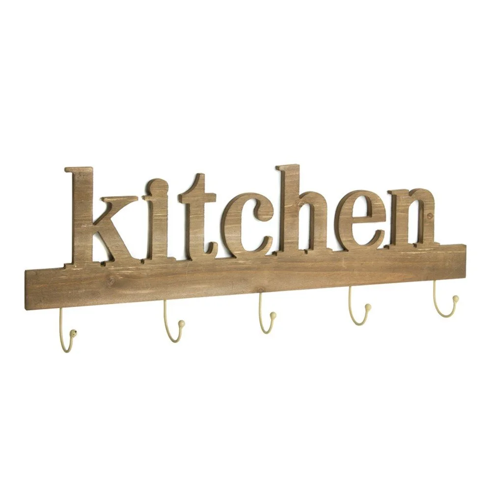 Nástěnný věšák z jedlového dřeva Santiago Pons Kitchen v:863186