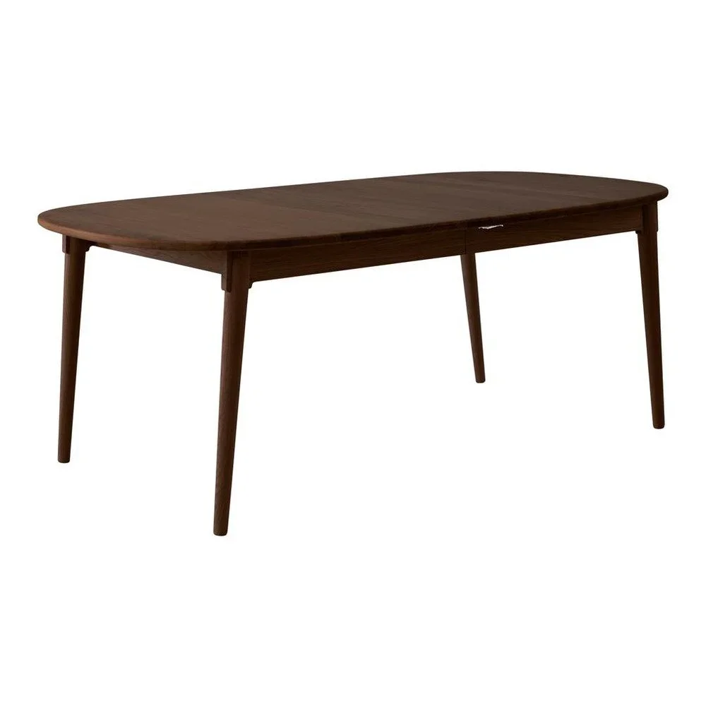 Hnědý rozkládací jídelní stůl z dubového dřeva 106x184 cm Miro – Hammel Furniture v:1683644
