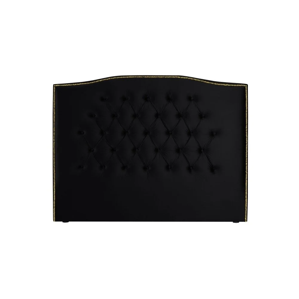 Černé čelo postele Mazzini Sofas Daisy, 160 x 120 cm v:1083010