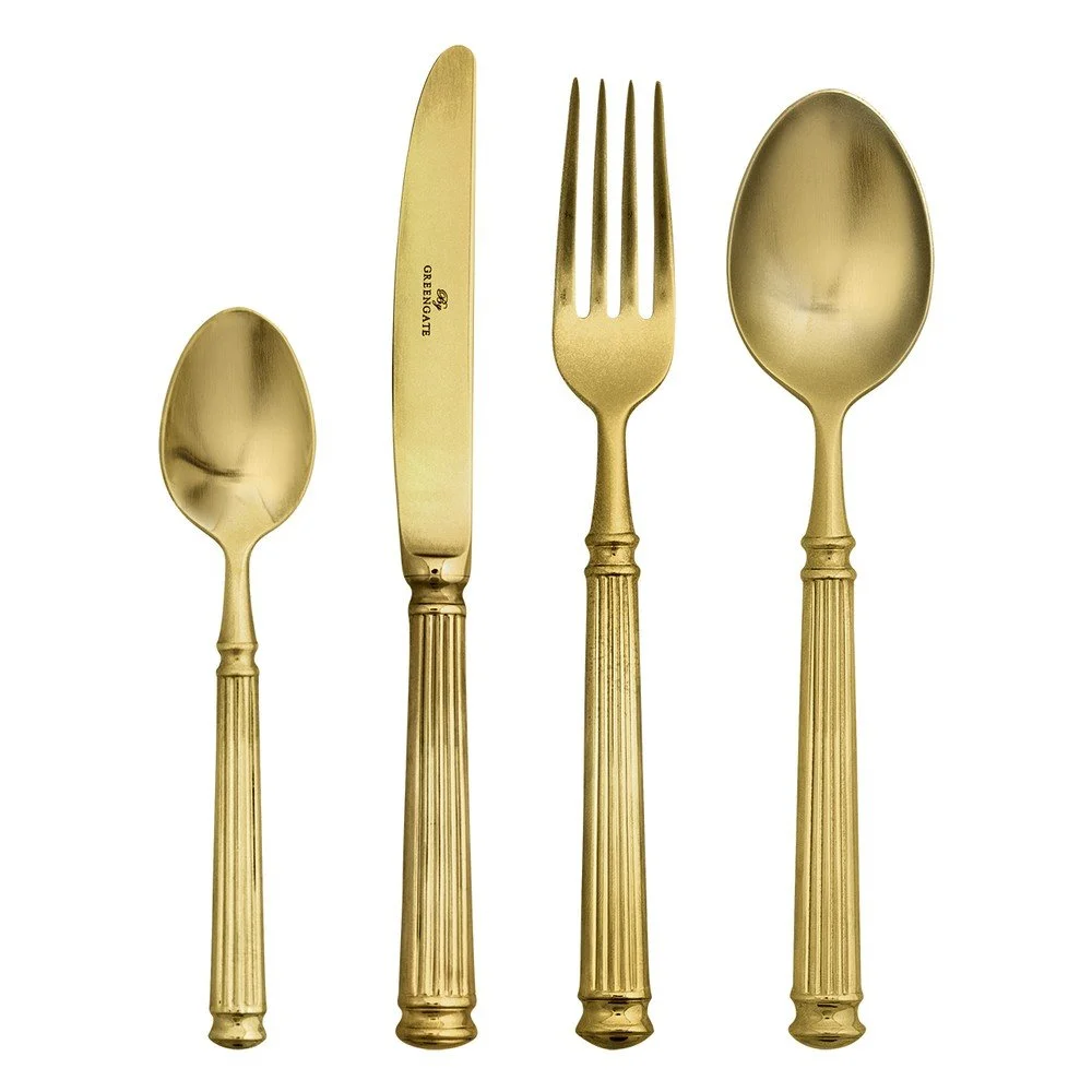 Set 4 příborů z nerezové oceli ve zlaté barvě Green Gate v:1356255