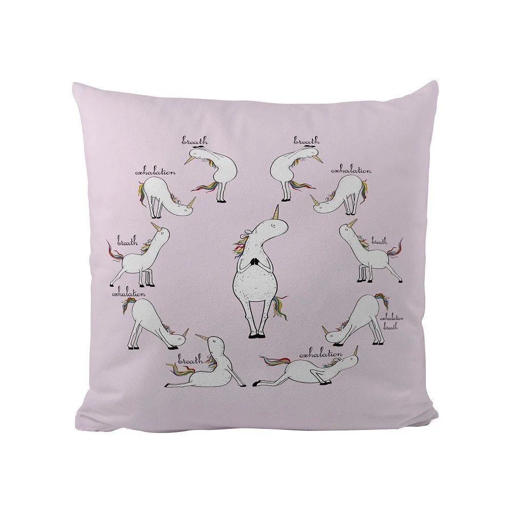 Polštář Butter Kings Unicorn Yoga, 50 x 50 cm v:865990