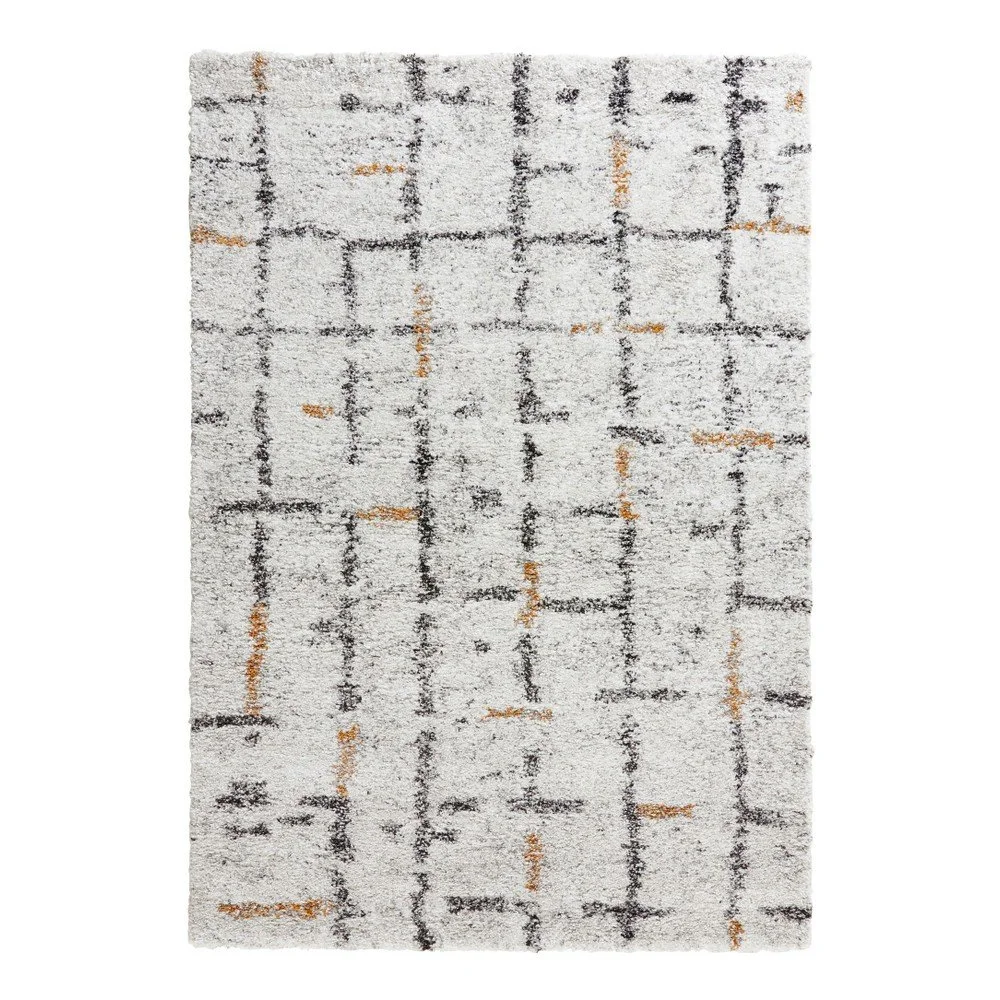 Krémový koberec Mint Rugs Grid, 80 x 150 cm v:1242520