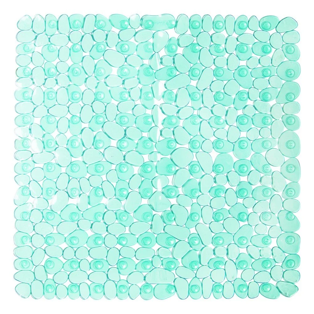 Zelená podložka do sprchy iDesign Pebblz, 56 x 56 cm v:1360473